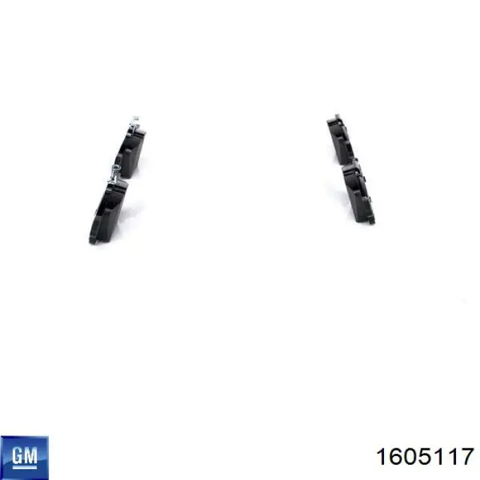 Купити 1605117 General Motors Задні колодки