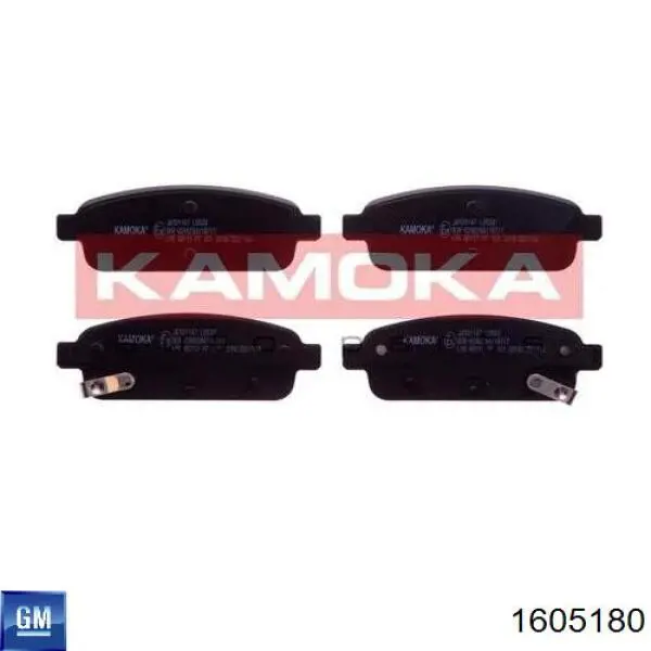 Задні гальмівні колодки General Motors 1605180 ціна, від 21.70 USD