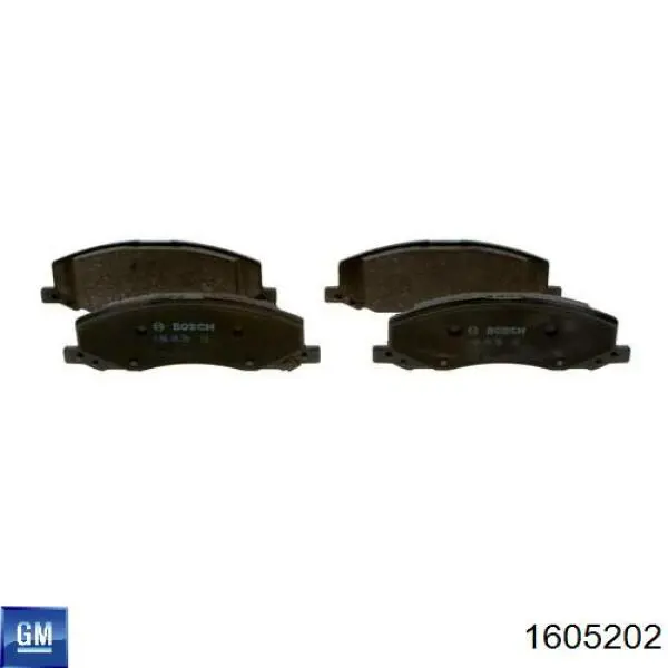 Гальмівні колодки General Motors 1605202 ціна, від 36.02 USD