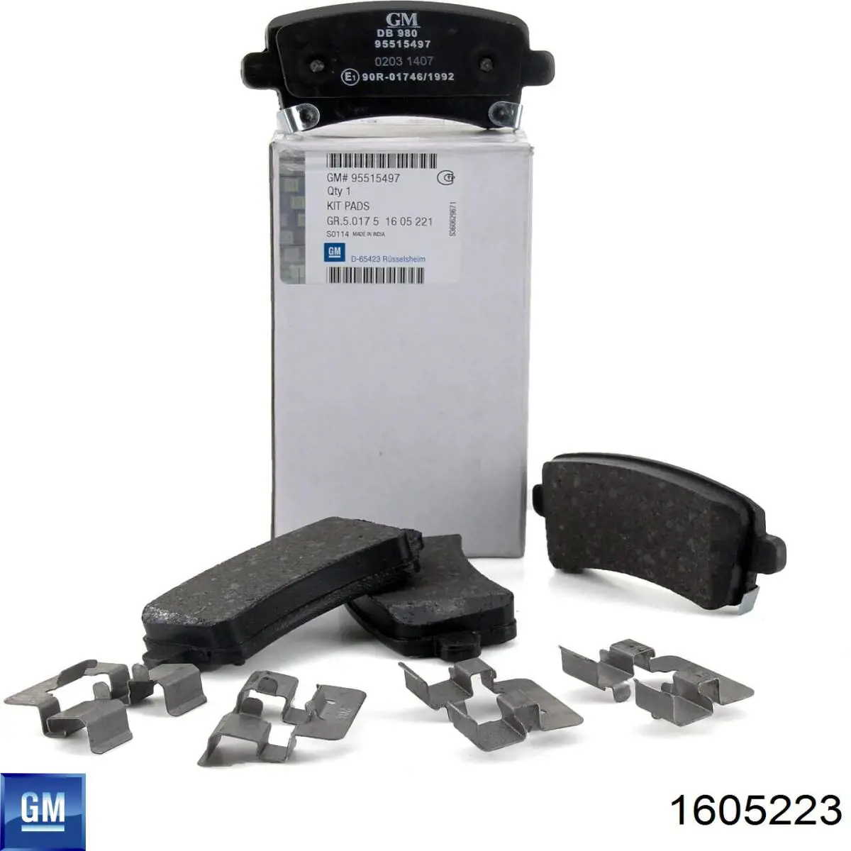 Задні гальмівні колодки General Motors 1605223 ціна, від 27.72 USD
