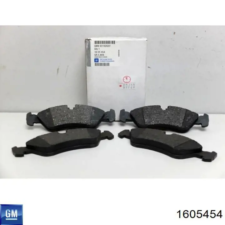 Гальмівні колодки General Motors 1605454 ціна, від 17.34 USD