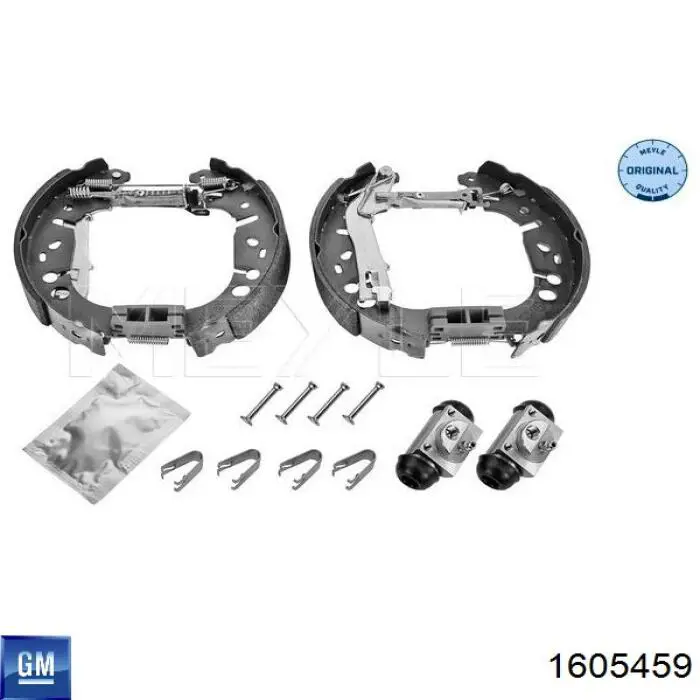 Купити 1605459 General Motors Колодки гальмові задні, барабанні