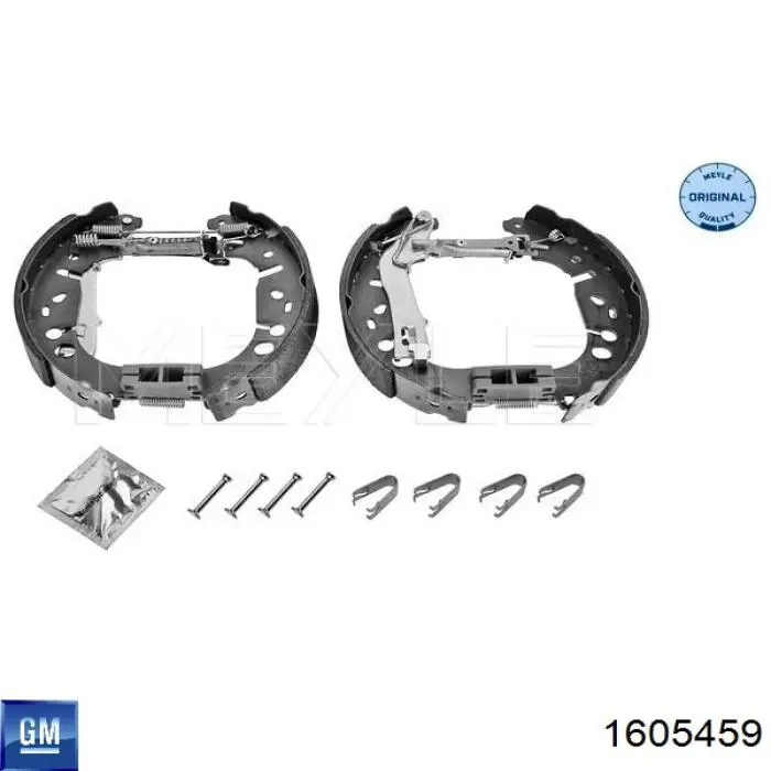 Колодки гальмові задні, барабанні 1605459 General Motors