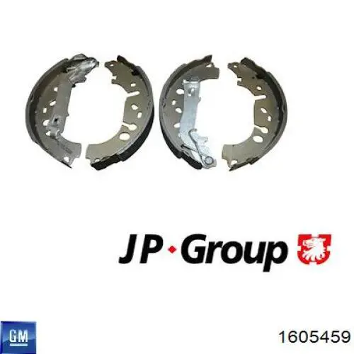 1605459 General Motors Колодки гальмівні задні, барабанні