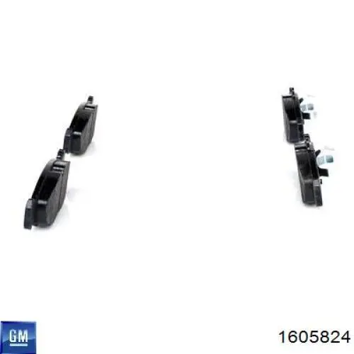 Гальмівні колодки General Motors 1605824 ціна, від 12.71 USD