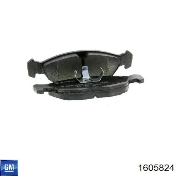 Купити 1605824 General Motors Колодки гальмівні передні, дискові