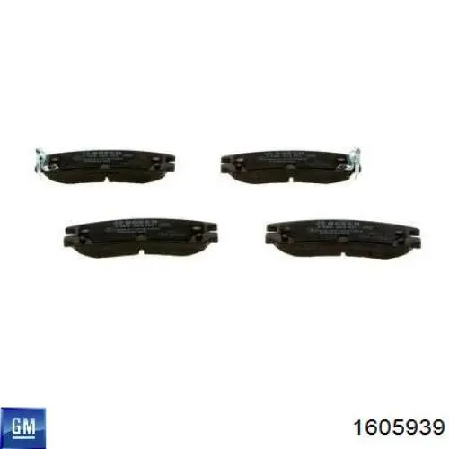 Купити 1605939 General Motors Задні колодки