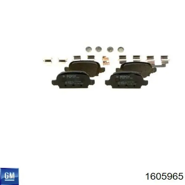 Задні гальмівні колодки Opel 1605397 ціна, від 13.92 USD