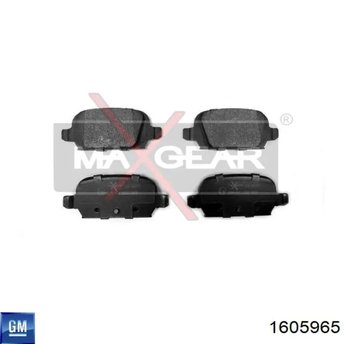 Купити 1605397 Opel Задні колодки