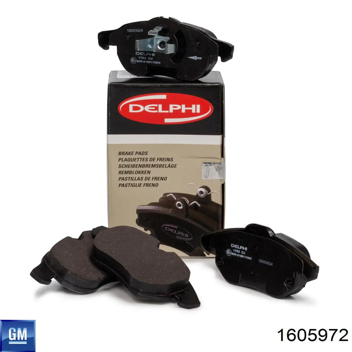 Гальмівні колодки General Motors 1605972 ціна, від 18.75 USD