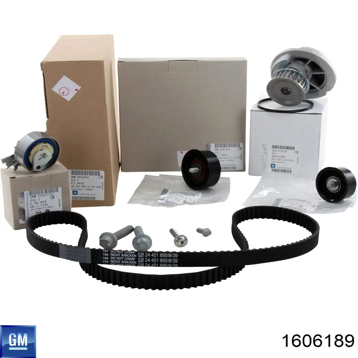 Комплект ГРМ General Motors 1606189 ціна, від 67.39 USD