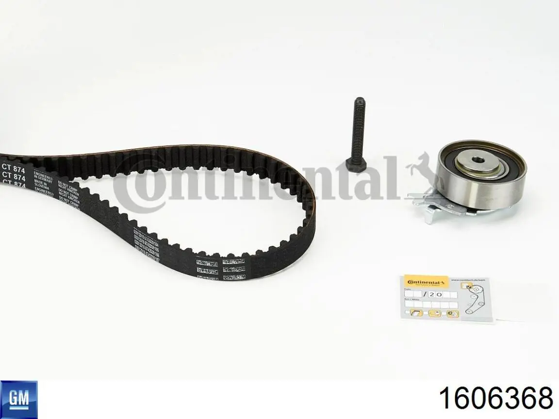 Комплект ГРМ General Motors 1606368 ціна, від 36.65 USD