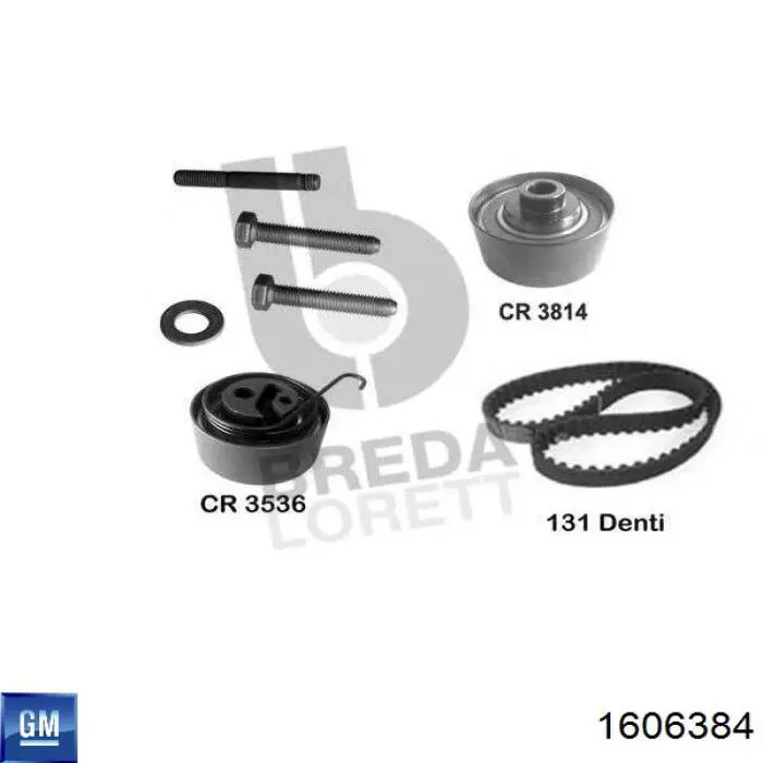 Купити 1606384 General Motors ГРМ ремень