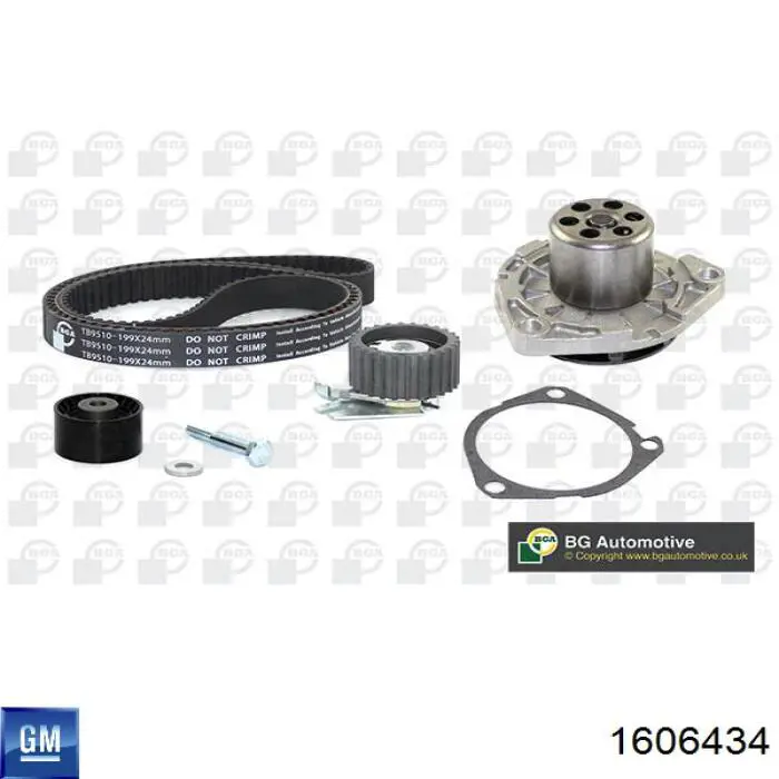 Комплект ГРМ General Motors 1606434 ціна, від 86.48 USD