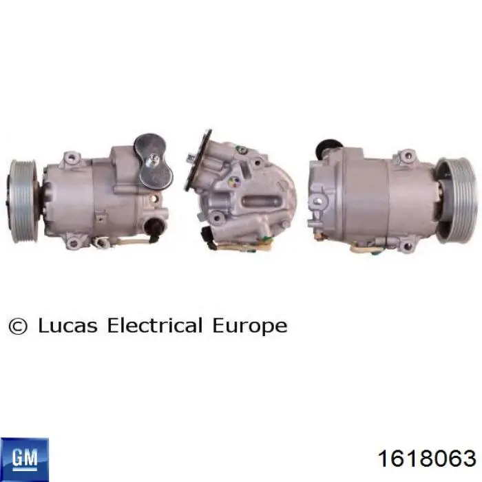 Компресор системи кондиціювання General Motors 1618063 ціна, від 112.49 USD