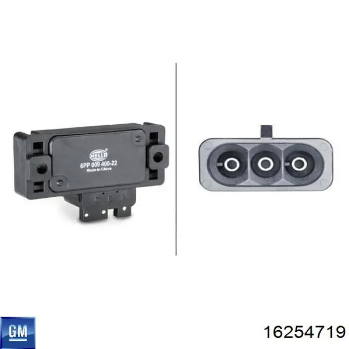 Купити 16254719 General Motors Датчик абсолютного тиску