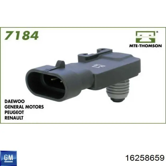 MAP сенсор General Motors 16258659 ціна, від 12.67 USD