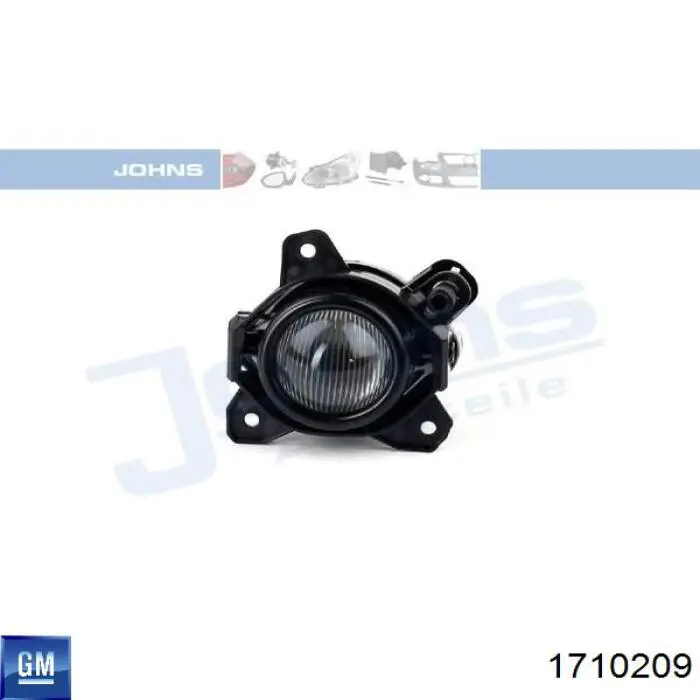 Туманка ліва General Motors 1710209 ціна, від 60.45 USD
