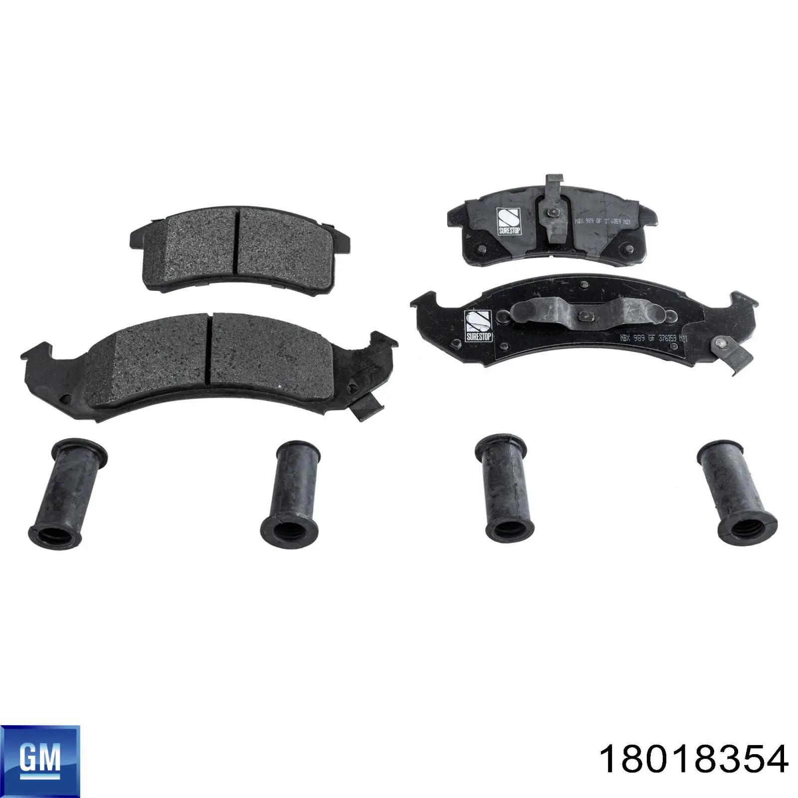 Гальмівні колодки General Motors 18018354 ціна, від 31.23 USD