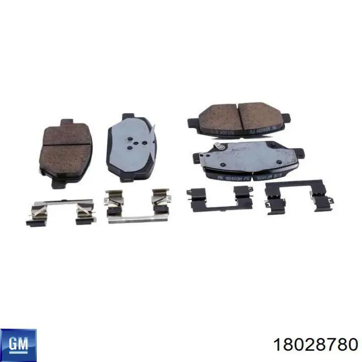 Купити 18028780 General Motors Колодки гальмівні передні, дискові
