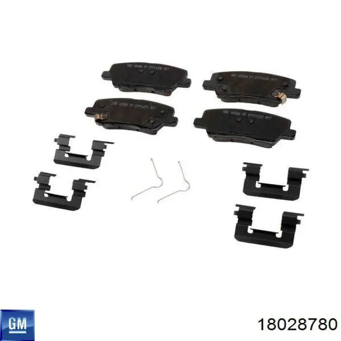 18028780 General Motors Передні гальмівні колодки