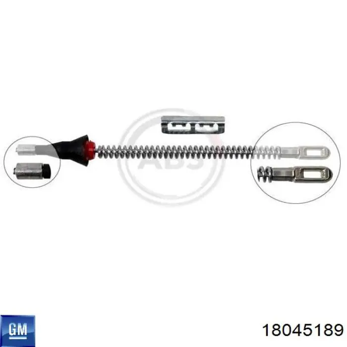 Купити 18045189 General Motors Трос ручного гальма задній, правий/лівий