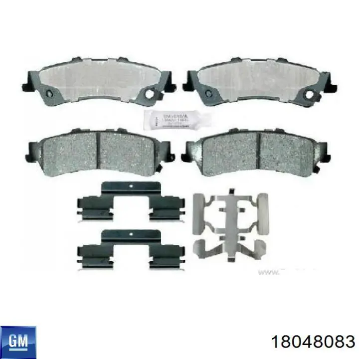 Задні гальмівні колодки 18048083 General Motors