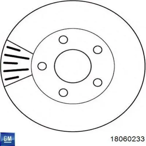 18060233 General Motors Гальмо дискове переднє