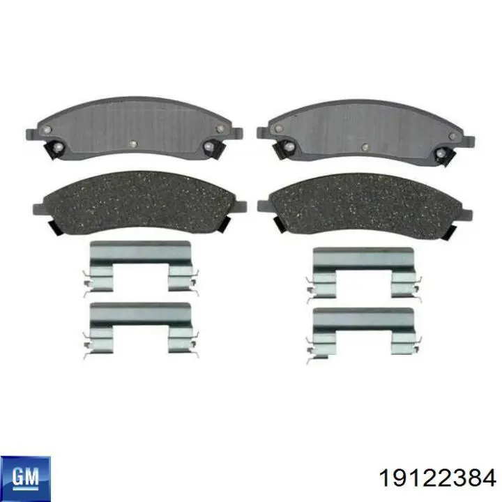 Гальмівні колодки General Motors 19122384 ціна, від 45.14 USD
