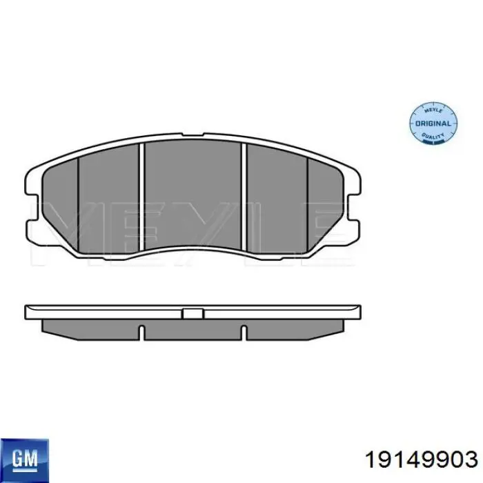 Купити 19149903 General Motors Колодки гальмівні передні, дискові