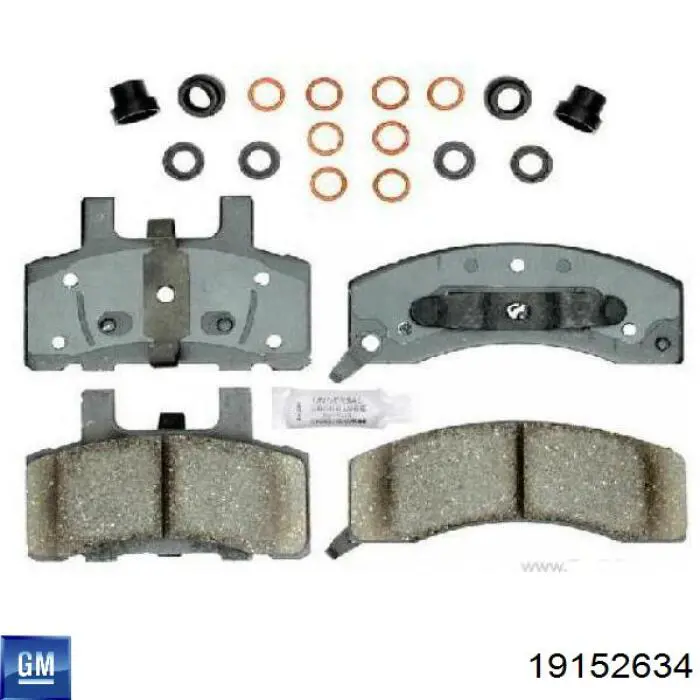 Купити 19152634 General Motors Колодки гальмівні передні, дискові