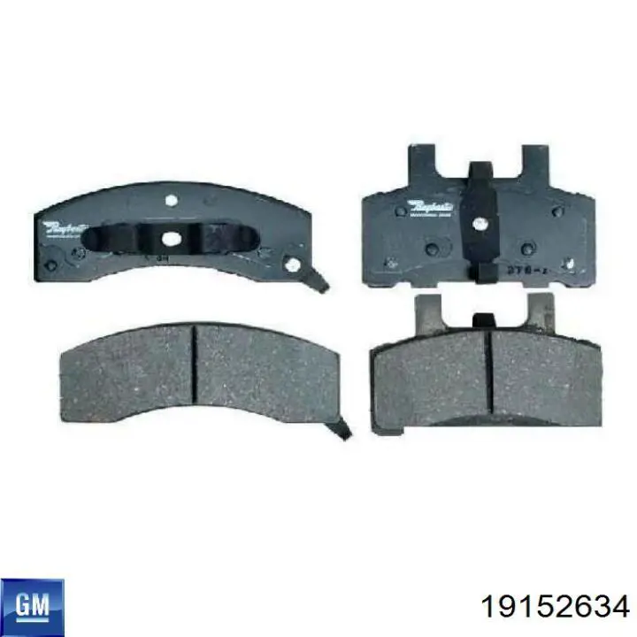 Тормозні колодки General Motors 12471685
