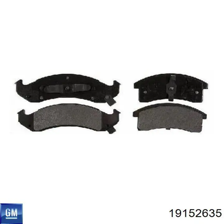 Гальмівні колодки General Motors 19152635 ціна, від 16.12 USD