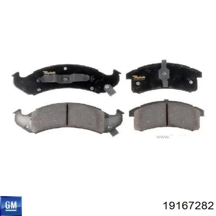 Гальмівні колодки General Motors 19167282 ціна, від 31.23 USD