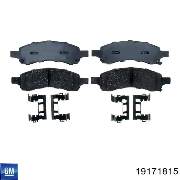 19171815 General Motors Передні гальмівні колодки