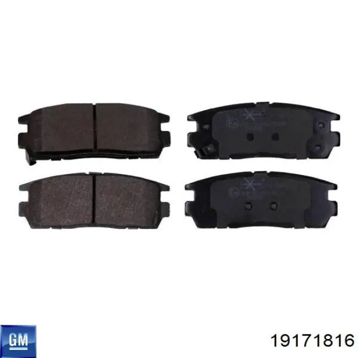 Купити 19171816 General Motors Задні колодки