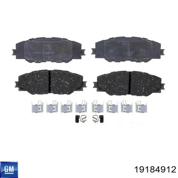 Купити 19184912 General Motors Колодки гальмівні передні, дискові