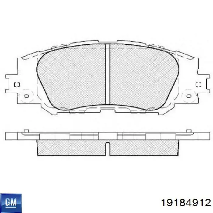 Гальмівні колодки General Motors 19184912 ціна, від 21.35 USD