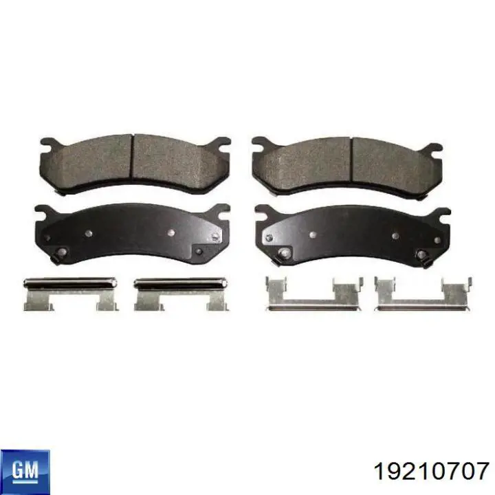 Задні гальмівні колодки General Motors 19210707 ціна, від 36.63 USD