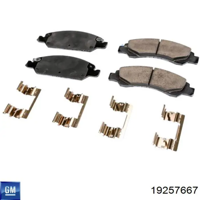 Гальмівні колодки General Motors 19257667 ціна, від 56.41 USD