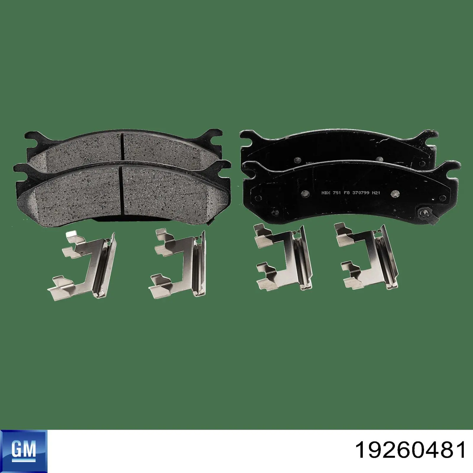 Задні гальмівні колодки General Motors 19260481 ціна, від 18.27 USD