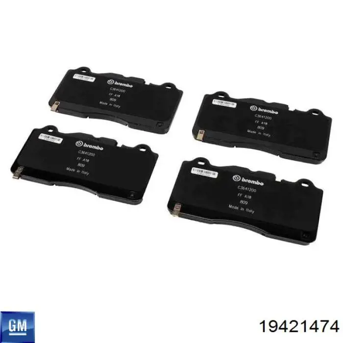 19421474 General Motors Передні гальмівні колодки