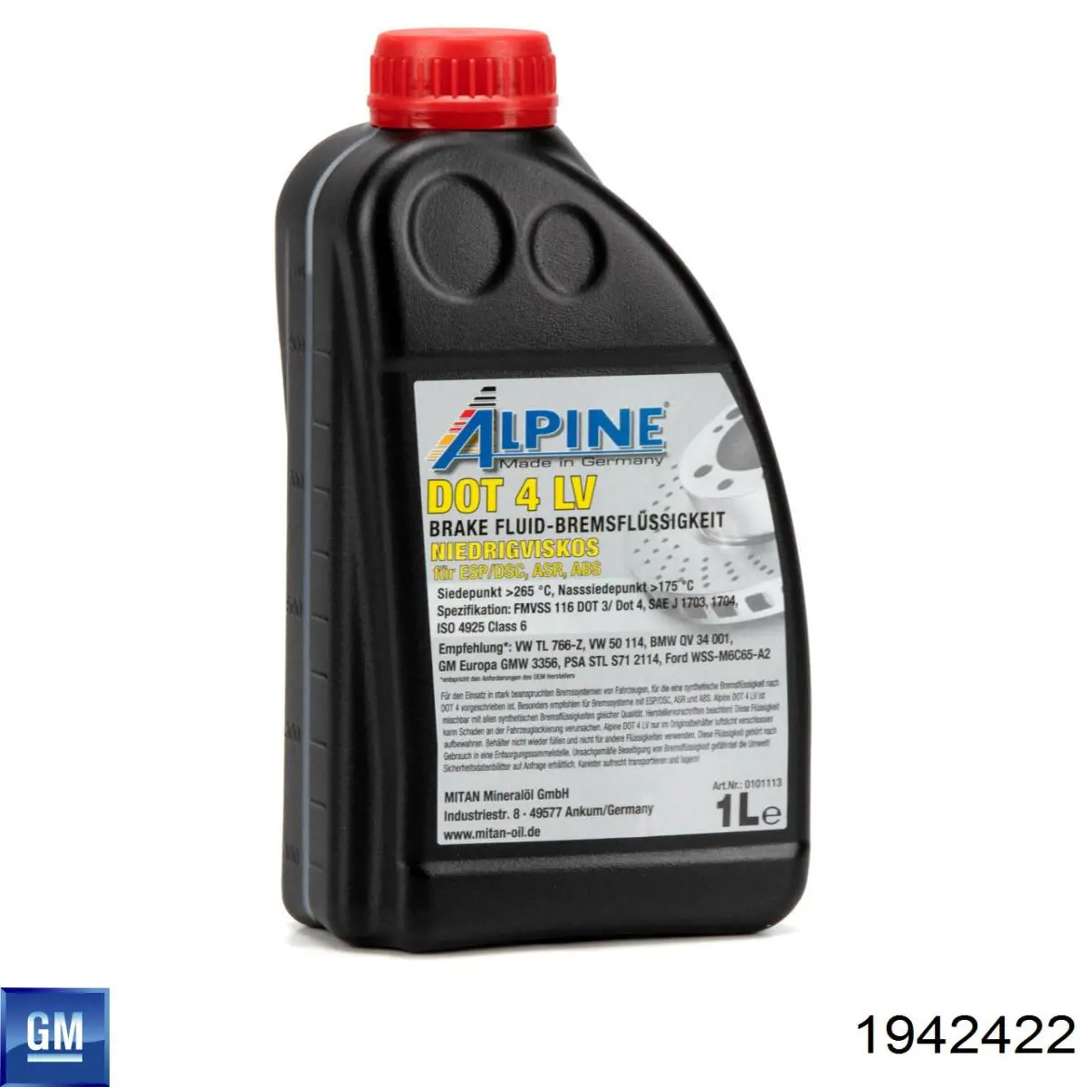Купити 1942422 General Motors Рідина гальмівна