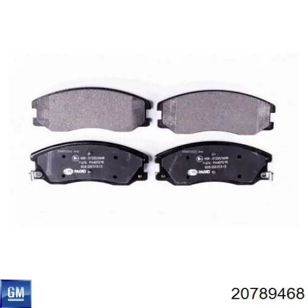 Гальмівні колодки General Motors 20789468 ціна, від 23.01 USD