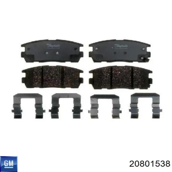 Задні гальмівні колодки General Motors 20801538 ціна, від 18.62 USD