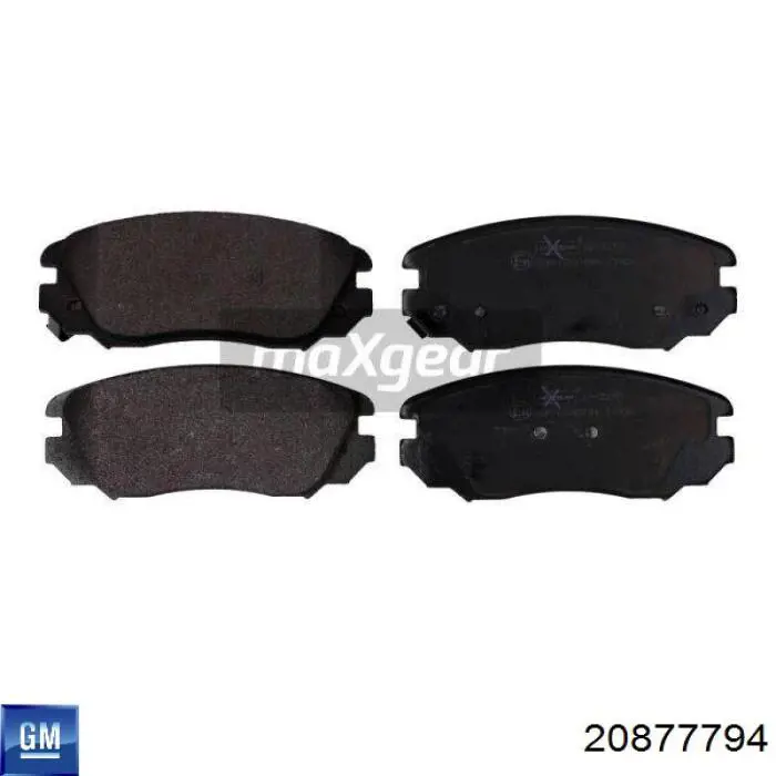 Гальмівні колодки General Motors 20877794 ціна, від 32.90 USD