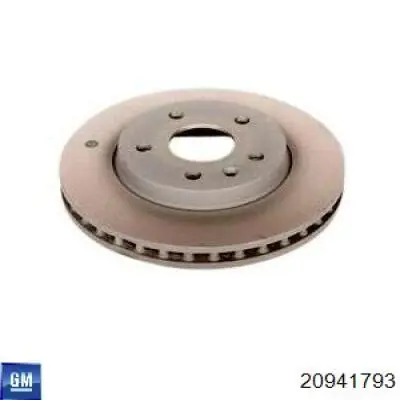 Захист гальмівного диска заднього, лівого 20941793 General Motors