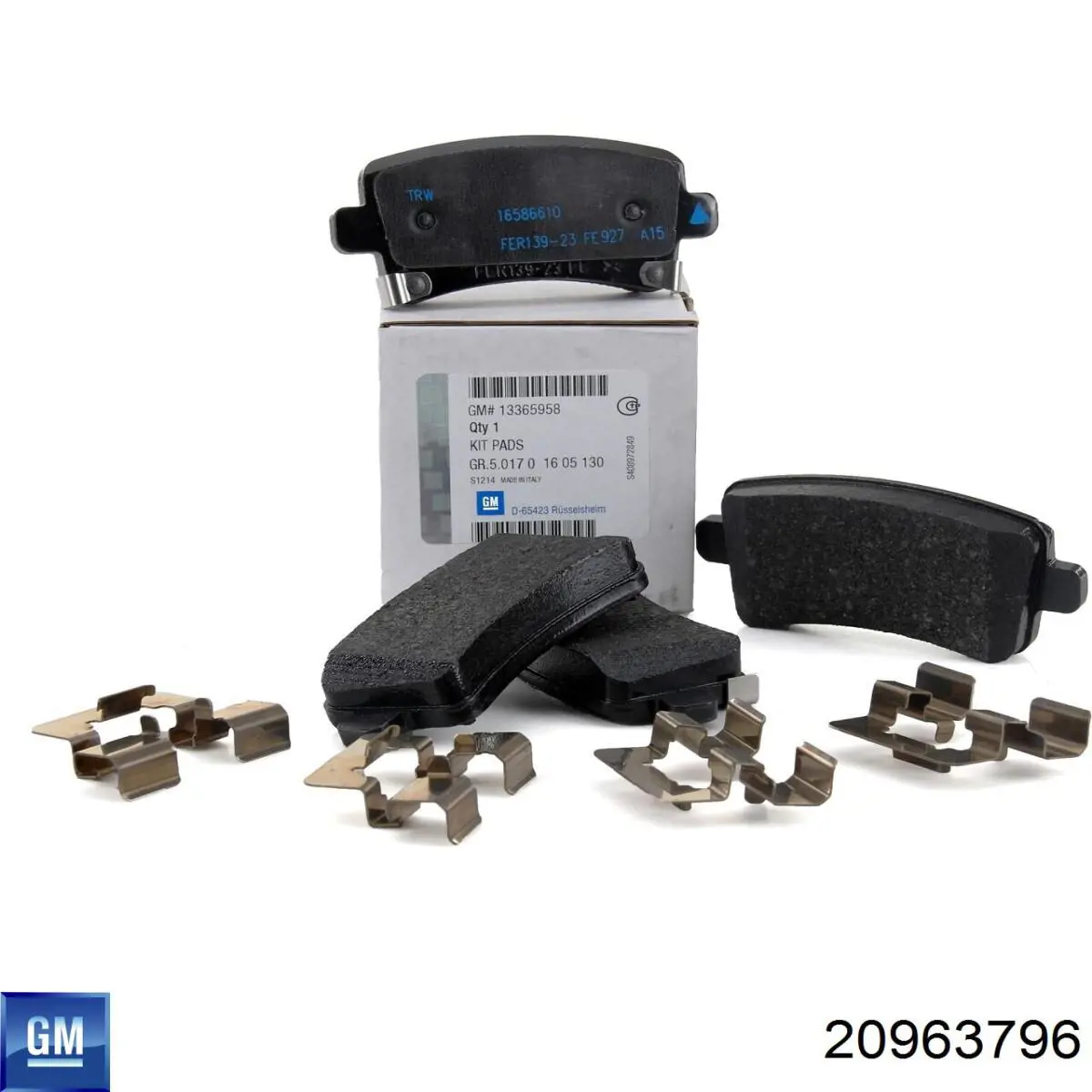 Купити 20963796 General Motors Колодки гальмівні передні, дискові