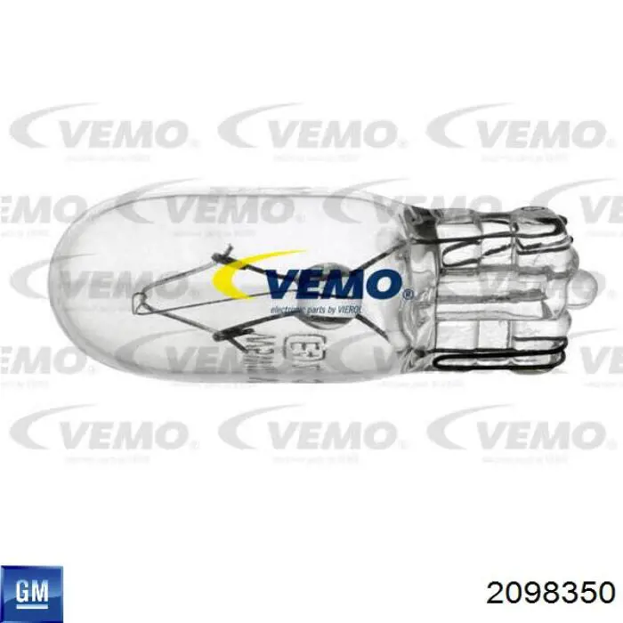 Лампочка плафону освітлення салону/кабіни General Motors 2098350 ціна, від 0.46 USD