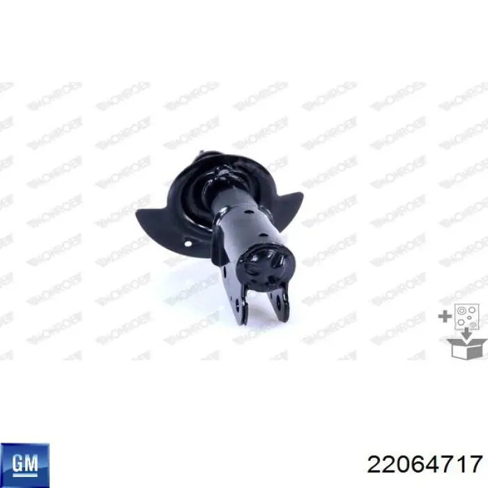 Стойка амортизатора передняя General Motors 22064717 ціна, від 68.59 USD